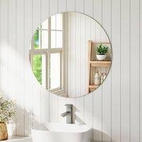 Levede 40cm Frameless Round Wall Mirror Home Decor in Clear