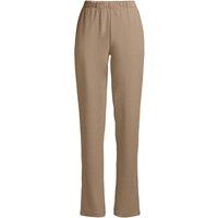 Lands' End Women's Straight Leg Sport Knit Trousers in Camel | Size: 10-12
