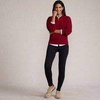 Lands' End Women's Serious Sweats Fleece-lined Leggings in Black | Size: 16-18