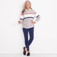 Lands' End Women's Serious Sweats Fleece-lined Leggings in Navy | Size: 10-12