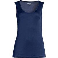 Lands' End Women's Plus Lightweight Silk Interlock Vest in Navy | Size: 24-26