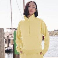 Lands' End Women's Serious Sweats Quarter Zip Sweatshirt in Yellow | Size: 20