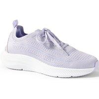 Lands' End Women's Lightweight Knitted Trainers in Lavender | Size: 4