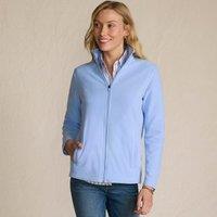 Lands' End Women's Anyweather Fleece Jacket in Pale Blue | Size: 14-16