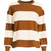 Lands' End Women's Long Sleeve Mariner Crew Neck Top in Brown | Size: 20
