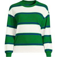 Lands' End Women's Petite Long Sleeve Mariner Crew Neck Top in Green | Size: 10-12