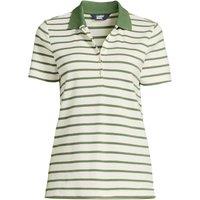 Lands' End Women's Petite Supima Cotton Polo Shirt in Ivory | Size: 14-16