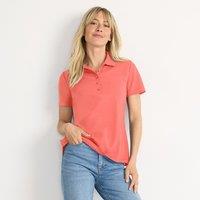 Lands' End Women's Supima Cotton Polo Shirt in Coral | Size: 16-18