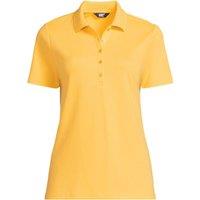 Lands' End Women's Supima Cotton Polo Shirt in Yellow | Size: 10-12