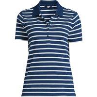 Lands' End Women's Supima Cotton Polo Shirt in Blue | Size: 14-16