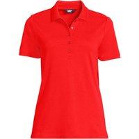 Lands' End Women's Petite Supima Cotton Polo Shirt in Coral | Size: 8