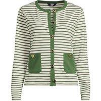 Lands' End Women's Button Detail Cardigan in Green | Size: 16-18