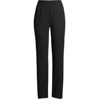 Lands' End Women's Petite Straight Leg Sport Knit Trousers in Black | Size: 10-12