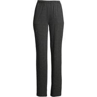 Lands' End Women's Petite Straight Leg Sport Knit Trousers in Charcoal | Size: 14-16