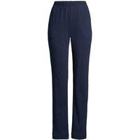 Lands' End Women's Petite Straight Leg Sport Knit Trousers in Dark Navy | Size: 10-12