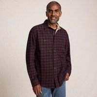 Lands' End Men's Flannel Shirt in Burgundy | Size: Large