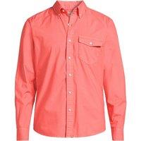 Lands' End Men's Long Sleeve Poplin Shirt, Classic Fit in Coral | Size: Medium