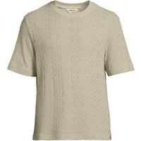 Lands' End Men's Short Sleeve Textured Jersey T-Shirt in Light Sand | Size: XL