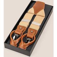 Oswin Hyde Men's Combination Braces for Men in Light Sand