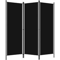 Berkfield Home 3-Panel Room Divider Black 150x180 cm