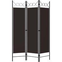 Berkfield Home 3-Panel Room Divider Brown 120x180 cm
