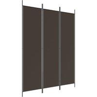 Berkfield Home 3-Panel Room Divider Brown 150x200 cm Fabric