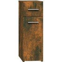 Berkfield Home Apothecary Cabinet Smoked Oak 20x45.5x60 cm Engineered Wood in Brown