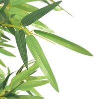 Berkfield Home Artificial Bamboo Plant with Pot 120 cm Green