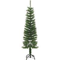 Berkfield Home Artificial Slim Christmas Tree with Stand 150 cm PE in Green