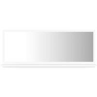 Berkfield Home Bathroom Mirror White 90x10.5x37 cm Engineered Wood