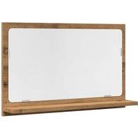 Berkfield Home Bathroom Mirror Cabinet Artisan Oak 60x11x37 cm Engineered Wood in Brown | Size: 60 x 11 x 37 cm