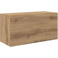 Berkfield Home Bathroom Wall Cabinet Artisan Oak 60x25x30 cm Engineered Wood in Brown | Size: 60 x 25 x 30 cm