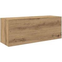 Berkfield Home Bathroom Wall Cabinet Artisan Oak 80x25x30 cm Engineered Wood in Brown | Size: 80 x 25 x 30 cm
