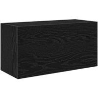 Berkfield Home Bathroom Wall Cabinet Black 60x25x30 cm Engineered Wood | Size: 60 x 25 x 30 cm