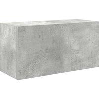 Berkfield Home Bathroom Wall Cabinet Concrete Grey 60x25x30 cm Engineered Wood | Size: 60 x 25 x 30 cm