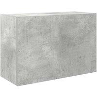 Berkfield Home Bathroom Wall Cabinet Concrete Grey 60x25x40 cm Engineered Wood | Size: 60 x 25 x 40 cm