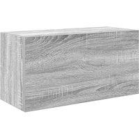 Berkfield Home Bathroom Wall Cabinet Grey Sonoma 60x25x30 cm Engineered Wood | Size: 60 x 25 x 30 cm