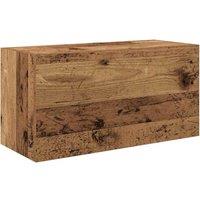 Berkfield Home Bathroom Wall Cabinet Old Wood 60x25x30 cm Engineered Wood in Brown | Size: 60 x 25 x 30 cm