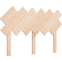 Berkfield Home Bed Headboard 122.5x3x80.5 cm Solid Wood Pine in Light Tan