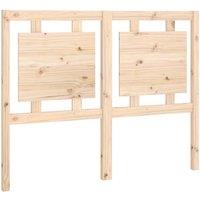 Berkfield Home Bed Headboard 125.5x4x100 cm Solid Pine Wood in Natural