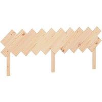 Berkfield Home Bed Headboard 196x3x80.5 cm Solid Wood Pine in Light Tan