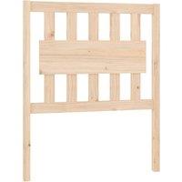 Berkfield Home Bed Headboard 80.5x4x100 cm Solid Wood Pine in Light Tan