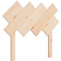 Berkfield Home Bed Headboard 92x3x81 cm Solid Wood Pine in Light Tan | Size: 92 x 3 x 81 cm
