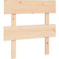 Berkfield Home Bed Headboard 93.5x3x81 cm Solid Wood Pine in Light Tan
