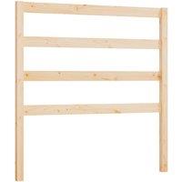 Berkfield Home Bed Headboard 95x4x100 cm Solid Wood Pine in Light Tan | Size: 95 x 4 x 100 cm