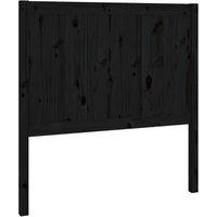 Berkfield Home Bed Headboard Black 95.5x4x100 cm Solid Pine Wood