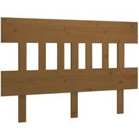 Berkfield Home Bed Headboard Honey Brown 123.5x3x81 cm Solid Wood Pine