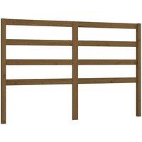 Berkfield Home Bed Headboard Honey Brown 146x4x100 cm Solid Wood Pine | Size: 146 x 4 x 100 cm