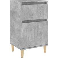 Berkfield Home Bedside Cabinet Concrete Grey 40x35x70 cm | Size: 40 x 35 x 70 cm