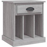 Berkfield Home Bedside Cabinet Grey Sonoma 43x36x50 cm | Size: 43 x 36 x 50 cm